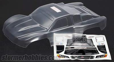 Traxxas Slash 4x4 Clear Body With Window Mask And Decals