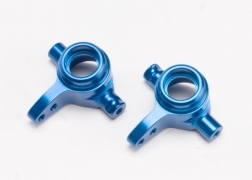 Traxxas Slash 4x4 Steering Blocks (left  + right), blue aluminum (2)