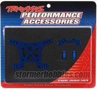 Traxxas Slash 4x4/Stampede 4x4 Front Shock Tower, Blue Aluminum