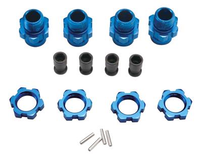 Traxxas Slash 4x4/Stampede 4x4 17mm Wheel Hex Hub Set, Blue (4)