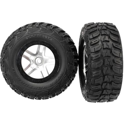 Traxxas Slash 4x4 Kumho Tires On Split Spoke Rims-Front/Rear (2)