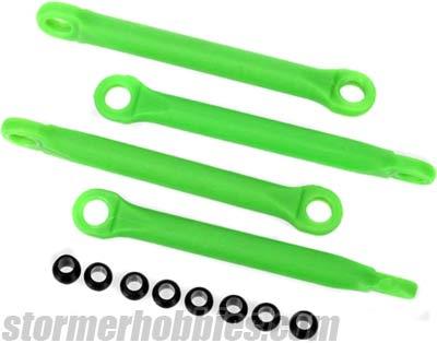 Traxxas 1/16 Rally Push Rods, Green (4) And Hollow Balls (8)