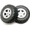 Traxxas 1/16 Slash Assembled Tires And Beadlock Rims (2)