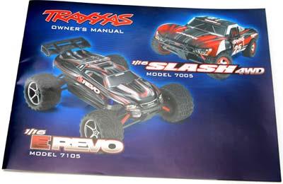 Traxxas 1/16 E-Revo And 1/16 Slash Owners Manual