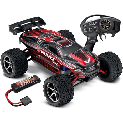 Traxxas 1/16th E-Revo VXL RTR with TSM, TQi Radio and Red Body