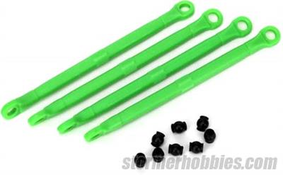 Traxxas 1/16 Grave Digger Toe Links- Front And Rear, Green (4)