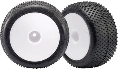 Traxxas 1/16 E-Revo Response Pro 2.2" Tires On White Dish Rims (2)