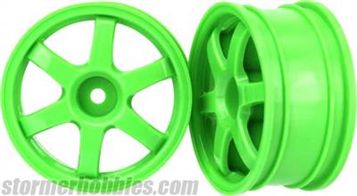 Traxxas 1/16 Volk Racing TE37 Rims, Green (2)