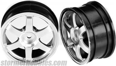 Traxxas 1/16 Volk Racing TE37 Rims, Chrome (2)