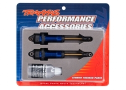 Traxxas GTR XX-Long Blue-Anodized Shocks with Titanium Shafts (2)