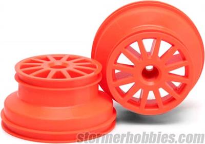 Traxxas Rally 1/10 Rims, Orange (2) 