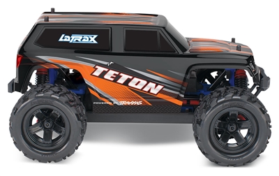 .LaTrax 1/18th Teton 4wd RTR Monster Truck with orange body