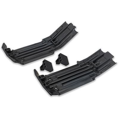 Traxxas X-Maxx Front and Rear Skid Plates with rubber cushions