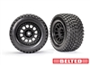 Traxxas X-Maxx  Gravix Belted Tires on Black Rims (2)