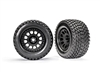 Traxxas XRT Gravix Tires on Black Rims (2)