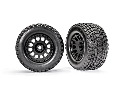 Traxxas XRT Gravix Tires on Black Rims (2)