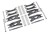 Traxxas X-Maxx WideMaxx Suspension Kit, black