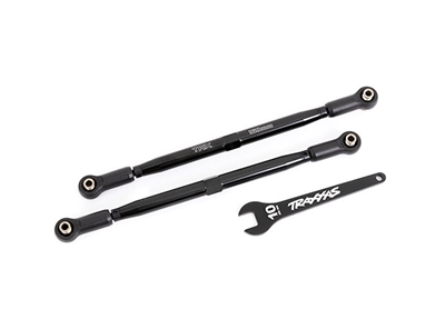 Traxxas X-Maxx WideMaxx Steering Toe Links, black aluminum