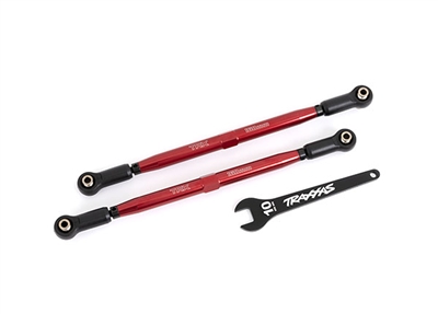 Traxxas X-Maxx WideMaxx Steering Toe Links, red aluminum