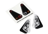 Traxxas TRX-4 Tail Light Housings (2), lens (2) and decals (left and right)