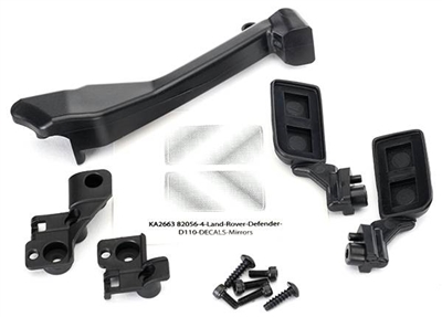 Traxxas TRX-4 Side Mirrors (left and right), snorkel and mounting hardware