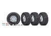 Traxxas TRX-4 1.9" Canyon Tires on 1.9" Replica Rally Rims (4)