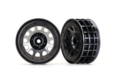 Traxxas TRX-4 2.2" Method 105 Beadlock Rims, black chrome (2)