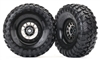 Traxxas TRX-4 1.9" Canyon Trail Tires on Method 105 Beadlock Rims, black chrome (2)