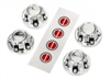 Traxxas TRX-4 Wheel Center Caps, chrome (2)