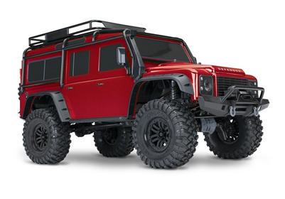.Traxxas TRX-4 Land Rover Crawler 1/10th RTR with red body