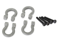 Traxxas TRX-4 Front and Rear Bumper D-Rings, grey (4)