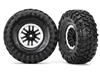 Traxxas TRX-4 1.9" Canyon Tires on 1.9" TRX-4 Satin Beadlock Rims (2)