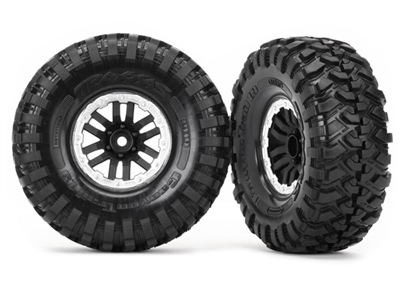 Traxxas TRX-4 1.9" Canyon Tires on 1.9" TRX-4 Satin Beadlock Rims (2)