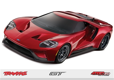 Traxxas 4-Tec 2.0 Ford GT AWD XL-5 Supercar with red body