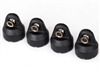 Traxxas 4-Tec 2.0 Shock Caps, black (4)