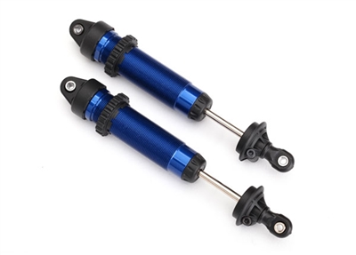 Traxxas Unlimited Desert Racer Rear Threaded 139mm GTR Shock Set, blue aluminum (2)