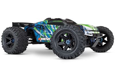 .Traxxas E-Revo 2.0 VXL 4wd Brushless RTR Truck with green body