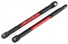 Traxxas E-Revo VXL Red Aluminum HD Push Rods with rod ends (2)