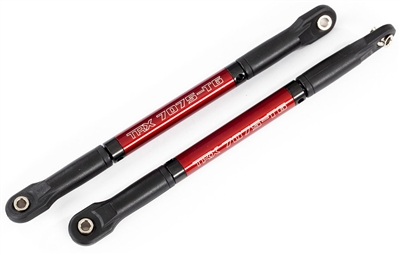 Traxxas E-Revo VXL Red Aluminum HD Push Rods with rod ends (2)