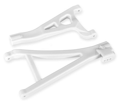 Traxxas E-Revo VXL Front Right Suspension Arms, White HD (1 upper and 1 lower)