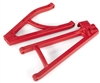 Traxxas E-Revo VXL Rear Right Suspension Arms, Red HD, adjustable wheelbase (1 upper and 1 lower)