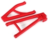 Traxxas E-Revo VXL Rear Left Suspension Arms, Red HD, adjustable wheelbase (1 upper and 1 lower)