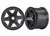 Traxxas E-Revo VXL 3.8" Rims, black (2) (17mm splined)