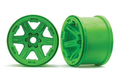 Traxxas E-Revo VXL 3.8" Rims, green (2) (17mm splined)