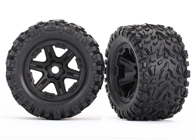 Traxxas E-Revo VXL Talon EXT Tires on Black 17mm Rims (2)