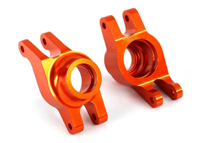 Traxxas Maxx Aluminum Rear Axle Hub Carrier Set, orange (2)