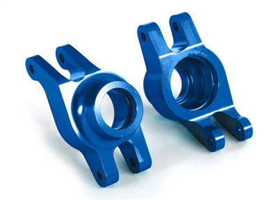 Traxxas Maxx Aluminum Rear Axle Hub Carrier Set, blue (2)