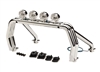 Traxxas TRX-4 K10 Roll bar with LED lights, chrome