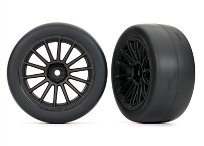 Traxxas Toyota Supra GT4 Front Wheels and Tires (2)