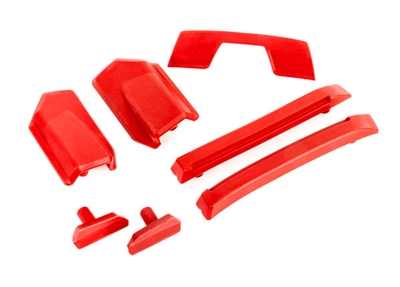 Traxxas Sledge Body Reinforcement Set, red